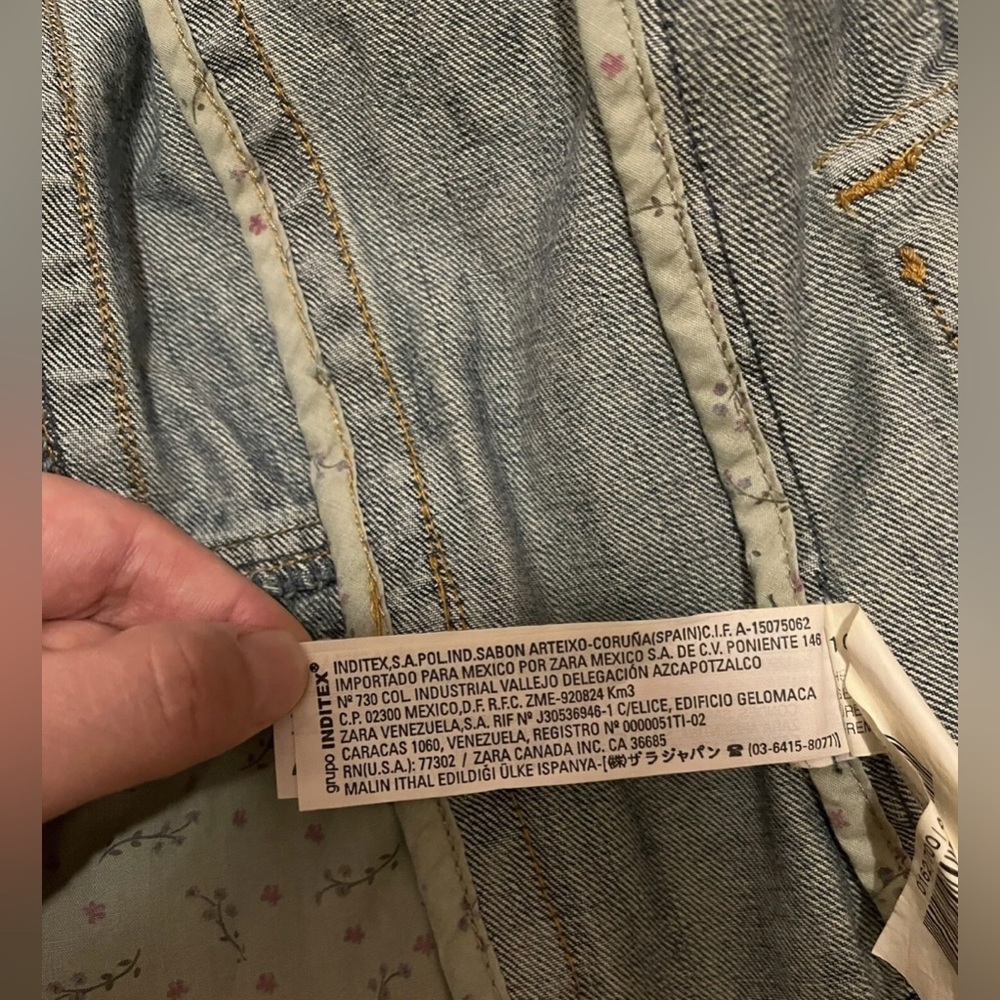 LA Girls Women’s Denim Jeans Blue Jacket Size 15 - Picture 11 of 12
